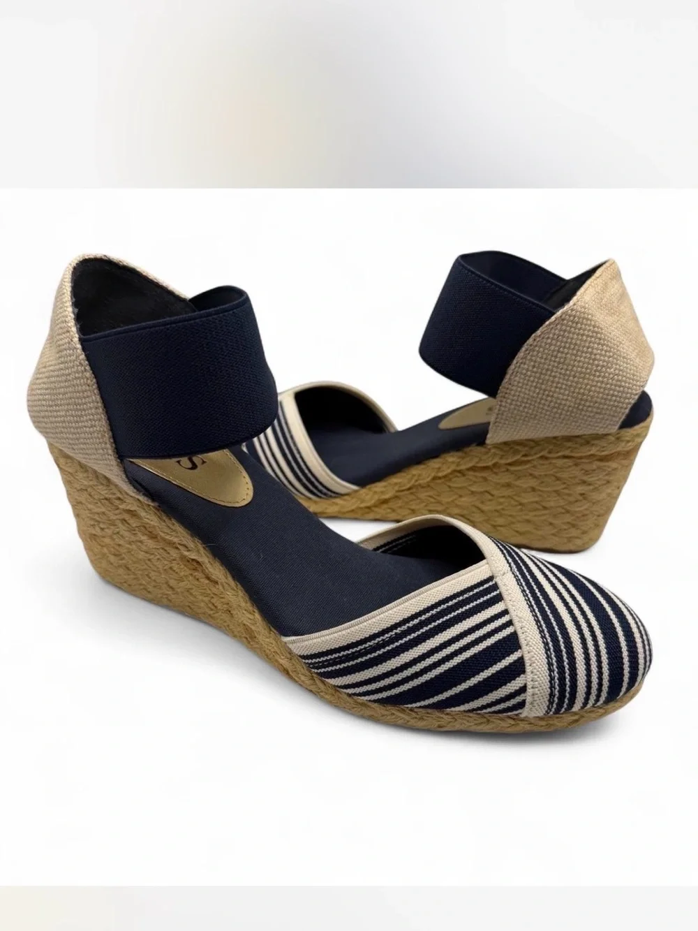 Chaps Womens Espadrille Wedge Sandals